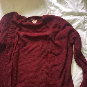 Long red cardigan from target